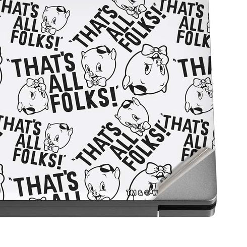 Looney Tunes Porky Pig Black and White Dell XPS Skin